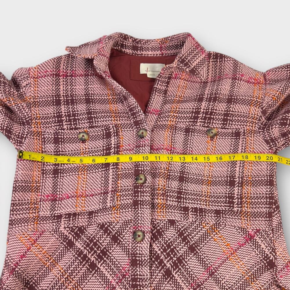 Anthropologie Hudson Plaid Shirt Jacket Size Medium - Picture 7 of 7